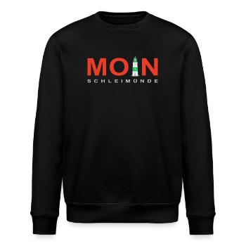 Moin Schleimünde, Kappeln, Ostsee, Deutschland - Stanley/Stella Unisex Bio-Sweatshirt ROLLER - Schwarz - Vorne - Nik (191cm)