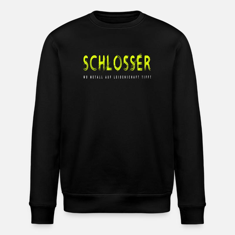 Schlosser Handwerker Design - Stanley/Stella Unisex Bio-Sweatshirt ROLLER - Schwarz