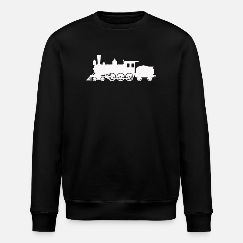 Silhouette de locomotive à vapeur - Sweat bio ROLLER Stanley/Stella Unisexe - noir
