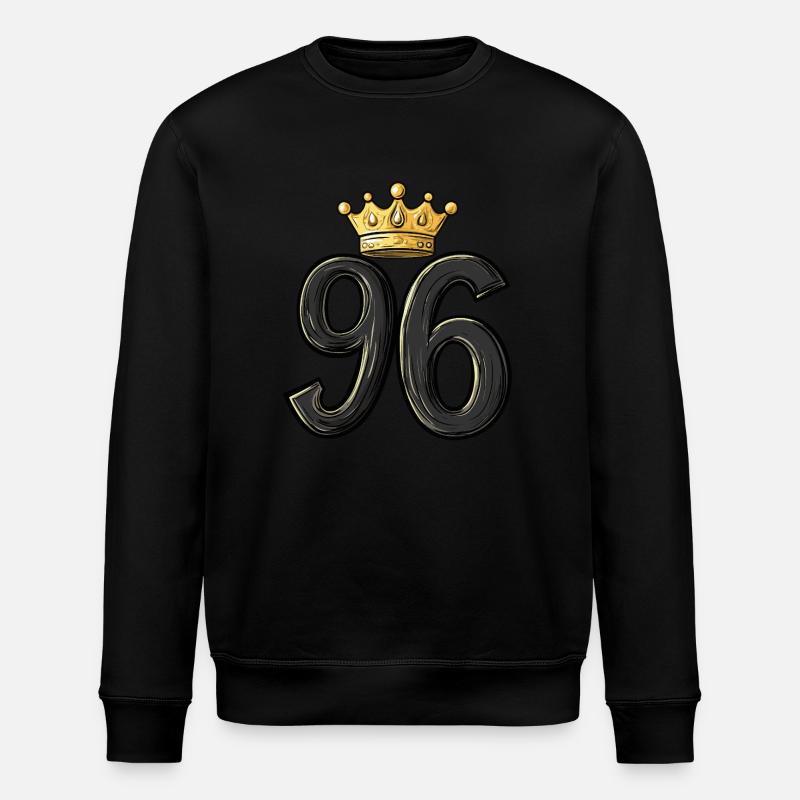 96 Nombre Couronne - Sweat bio ROLLER Stanley/Stella Unisexe - noir