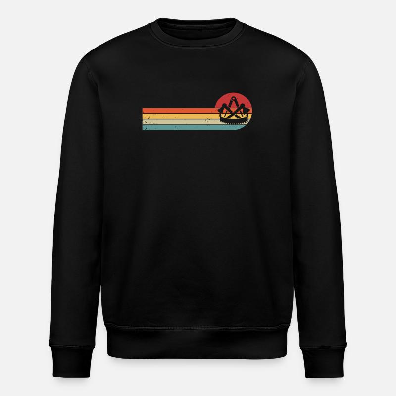 Carpenter's guild sign carpenter craft guild - Stanley/Stella ROLLER Unisex Organic Sweatshirt - black