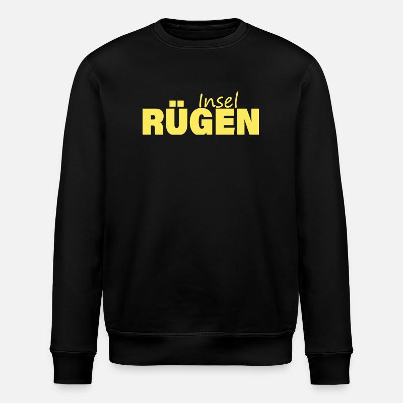 INSEL RÜGEN - Stanley/Stella Unisex Bio-Sweatshirt ROLLER - Schwarz