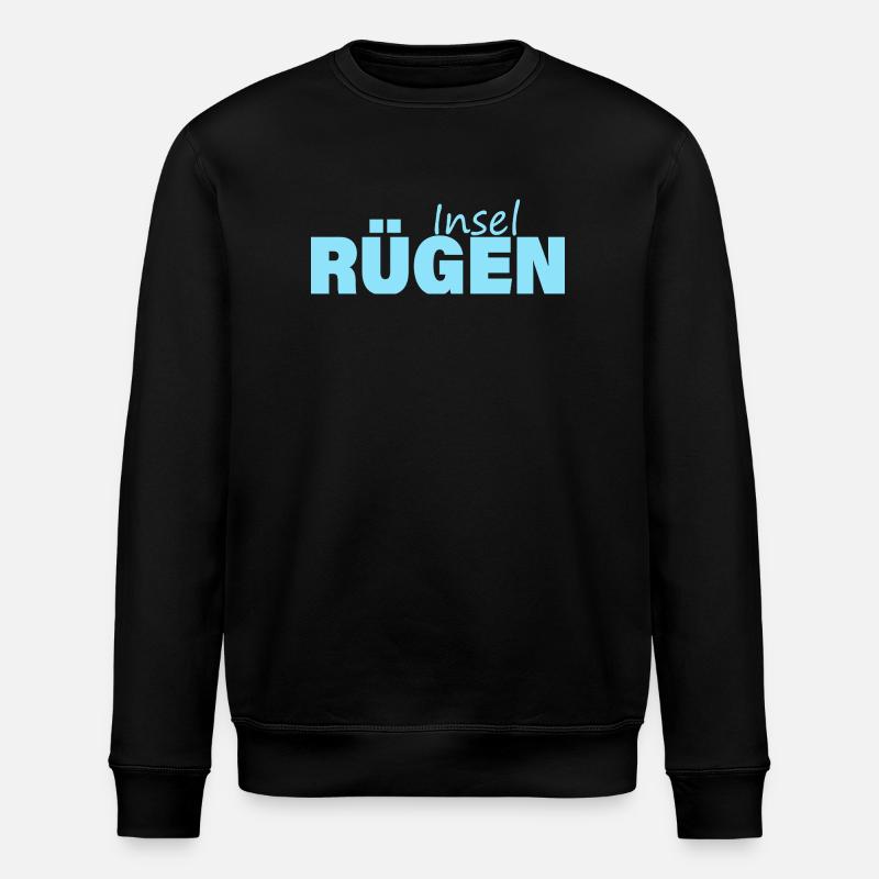 INSEL RÜGEN - Stanley/Stella Unisex Bio-Sweatshirt ROLLER - Schwarz