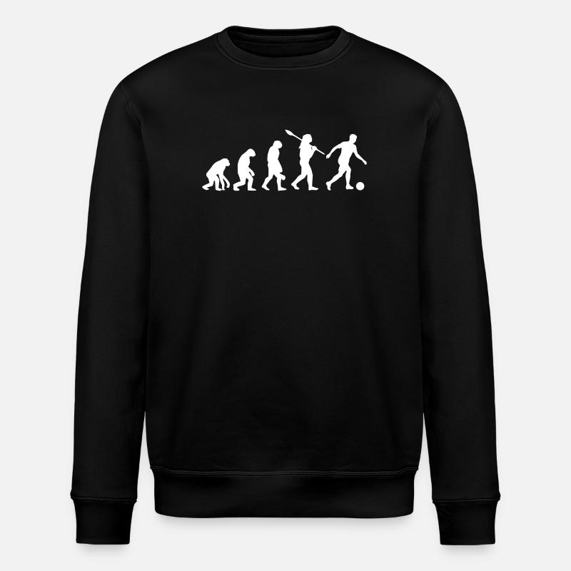 Football Evolution | Soccer Evolution - Stanley/Stella ROLLER Unisex Organic Sweatshirt - black
