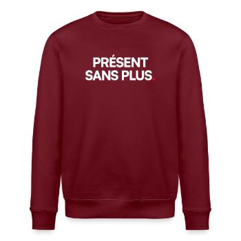 Présent sans plus - Sweat bio ROLLER Stanley/Stella Unisexe - bordeaux - Devant - Nik (191cm)