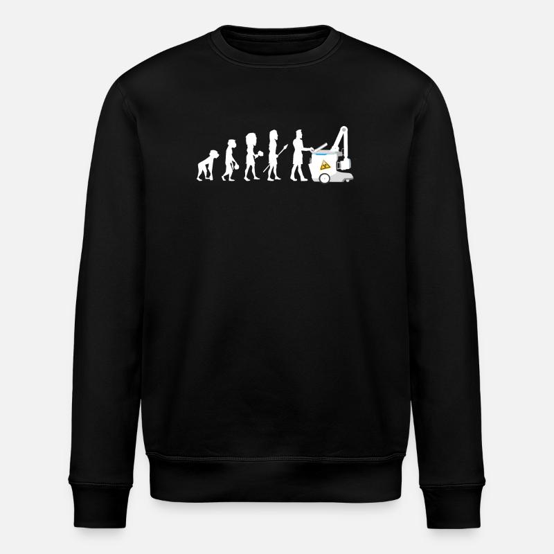 Humor Evolution Manip Mobilfunk Radiologie - Stanley/Stella Unisex Bio-Sweatshirt ROLLER - Schwarz
