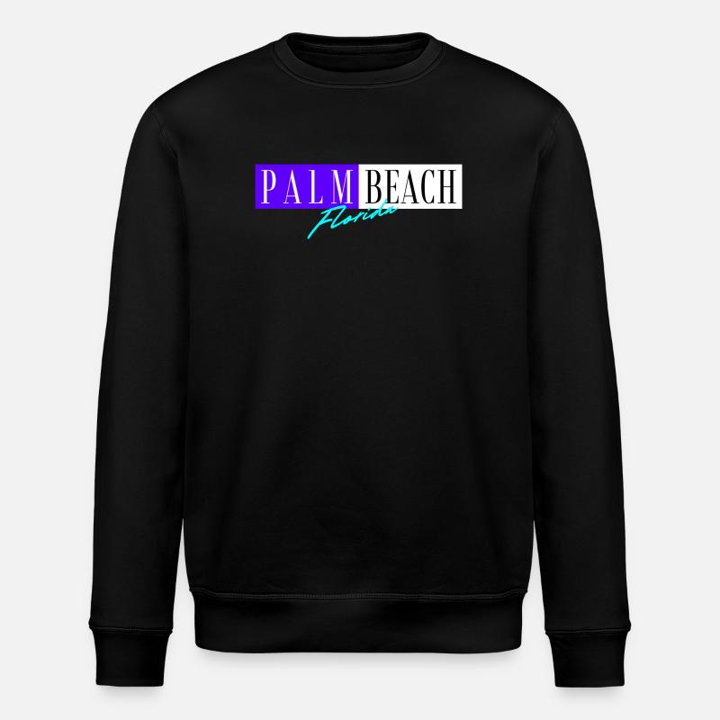 Palm Beach Floride - Sweat bio ROLLER Stanley/Stella Unisexe - noir