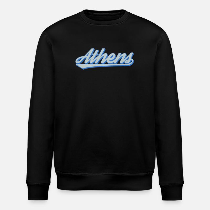 Athens Script Retro - Stanley/Stella Unisex Bio-Sweatshirt ROLLER - Schwarz