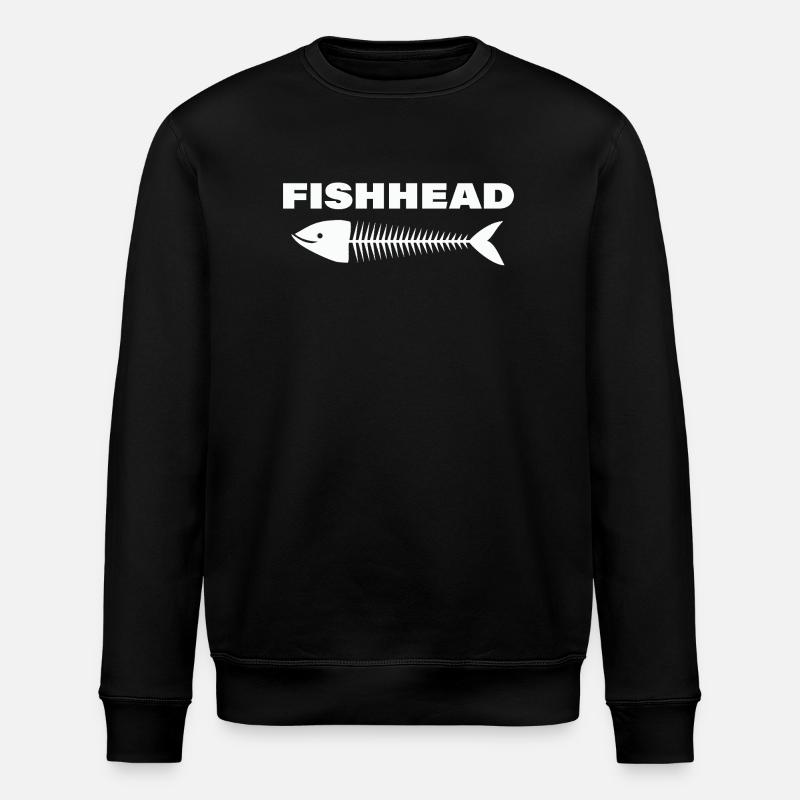 FISHHEAD2 - Stanley/Stella Unisex Bio-Sweatshirt ROLLER - Schwarz