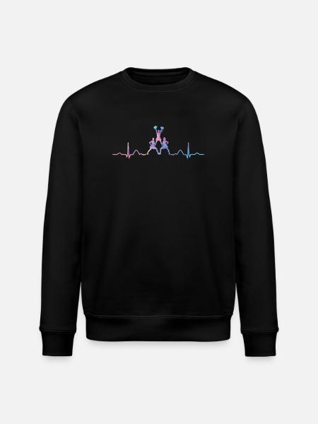 Cheerleader Cheer Mom Cheerleading - Stanley/Stella ROLLER Unisex Organic Sweatshirt - black