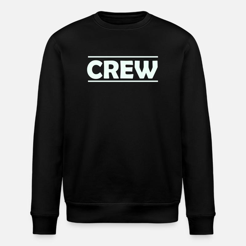 crew - Stanley/Stella ROLLER Unisex Organic Sweatshirt - black