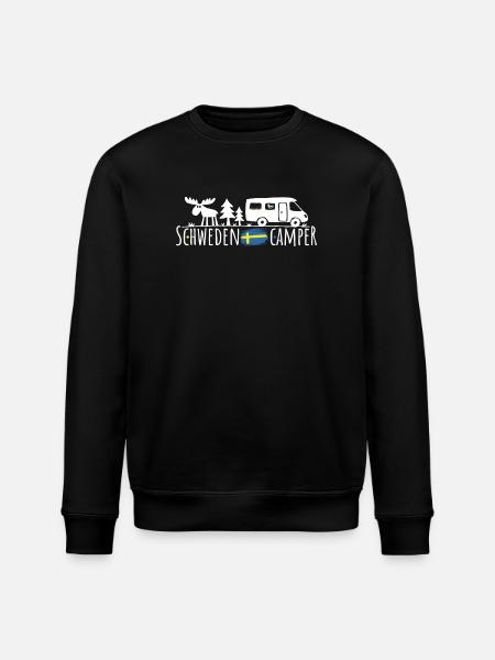 Schweden Camper Silhouette - Stanley/Stella Unisex Bio-Sweatshirt ROLLER - Schwarz