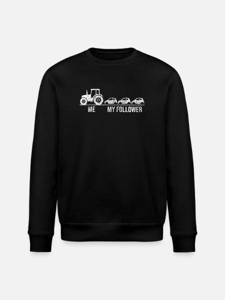 Tractor Pulls Car Chain - Stanley/Stella ROLLER Unisex Organic Sweatshirt - black