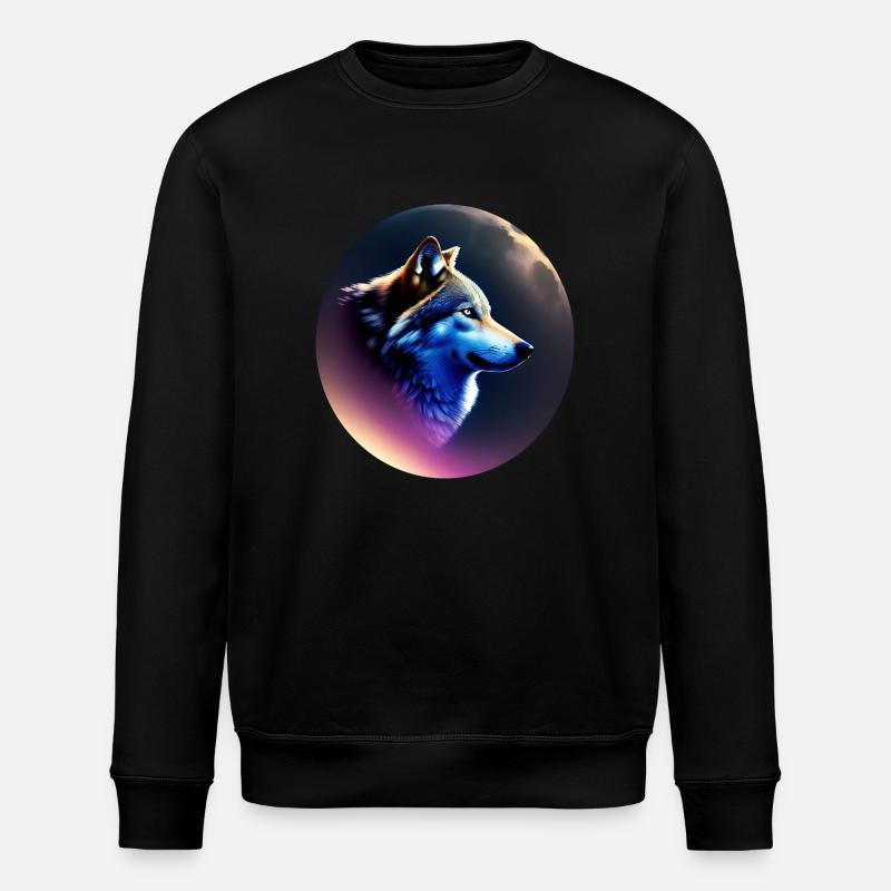 Wolf - Stanley/Stella Unisex Bio-Sweatshirt ROLLER - Schwarz