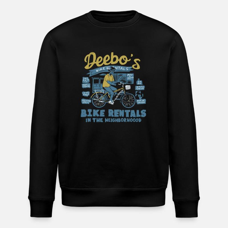 Deebo's Fahrradverleih - Stanley/Stella Unisex Bio-Sweatshirt ROLLER - Schwarz