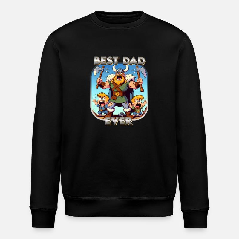 Best Dad Ever - Stanley/Stella Unisex Bio-Sweatshirt ROLLER - Schwarz