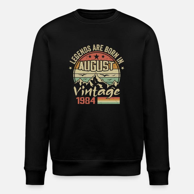 August 1984 Jubiläum 1984 - Legenden August 1984 - Stanley/Stella Unisex Bio-Sweatshirt ROLLER - Schwarz