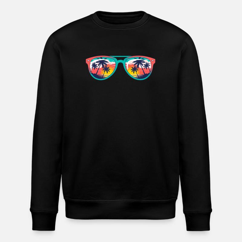 Sunset Palms Sonnenbrille - Stanley/Stella Unisex Bio-Sweatshirt ROLLER - Schwarz