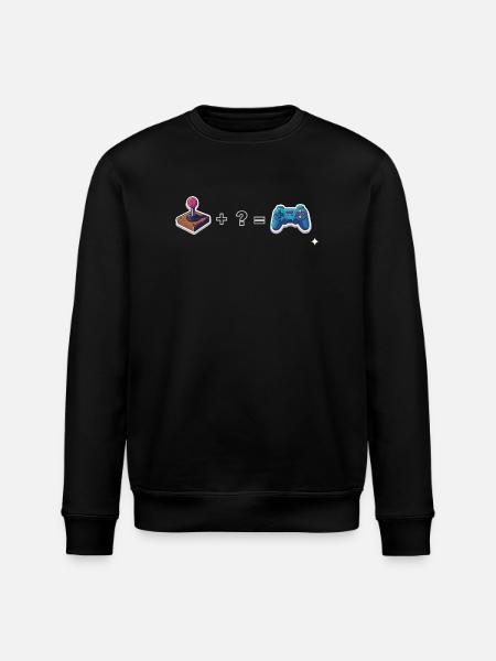 Retro joystick meets gamepad - Stanley/Stella ROLLER Unisex Organic Sweatshirt - black