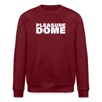 PLEASURE DOME - Stanley/Stella Unisex Bio-Sweatshirt ROLLER - Burgunderrot - Vorne - Nik (191cm)