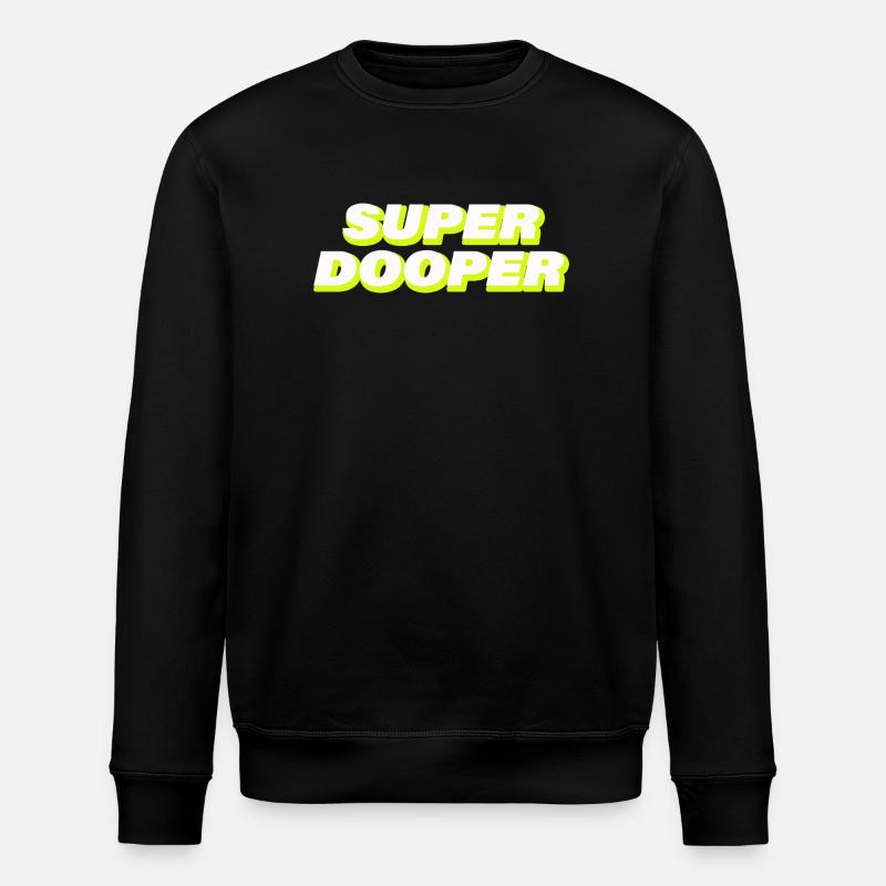 SUPER DOOPER - Stanley/Stella Unisex Bio-Sweatshirt ROLLER - Schwarz
