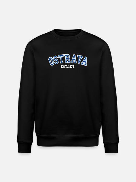 Ostrava Est. 1976 - Stanley/Stella ROLLER Unisex Organic Sweatshirt - black