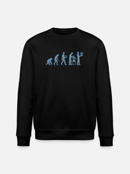 Japanese Bonsai Tree Plant Evolution Bonsai - Stanley/Stella ROLLER Unisex Organic Sweatshirt - black