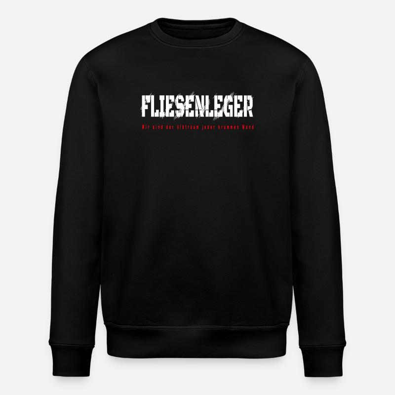Fliesenleger Design - Stanley/Stella Unisex Bio-Sweatshirt ROLLER - Schwarz
