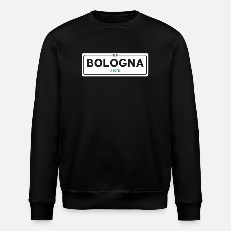Panneau toponymique de Bologne - Sweat bio ROLLER Stanley/Stella Unisexe - noir
