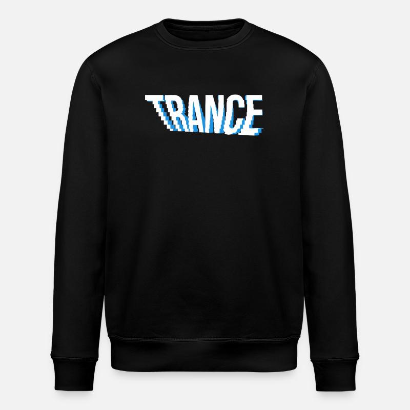 trance music logo design. - Stanley/Stella ROLLER Unisex Organic Sweatshirt - black