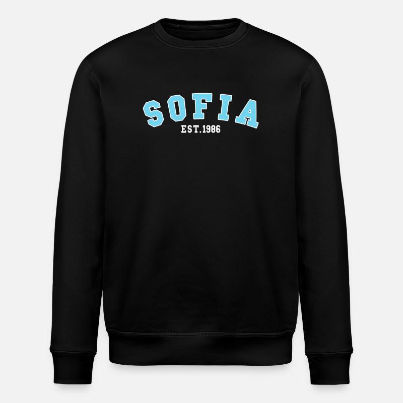 Sofia Est. 1986 - Stanley/Stella ROLLER Unisex Organic Sweatshirt - black