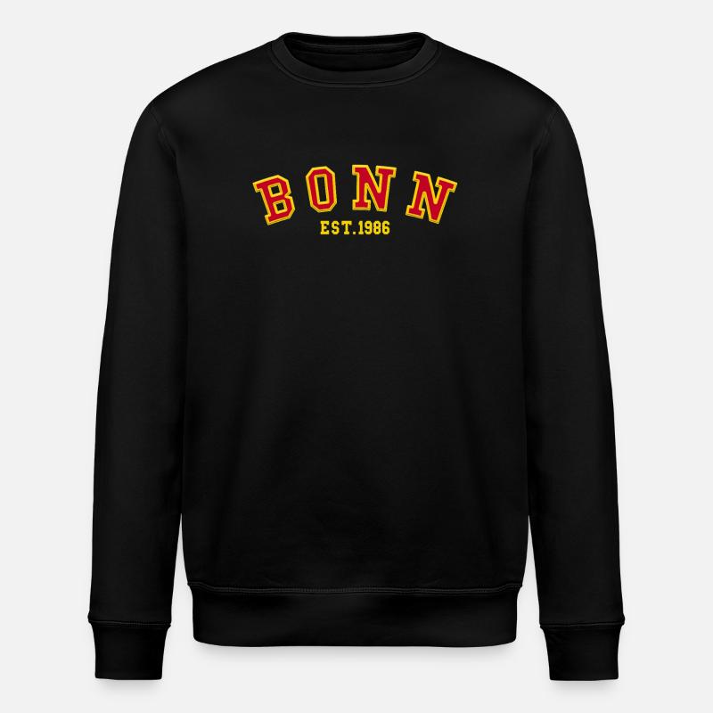 Bonn gegründet 1986 - Stanley/Stella Unisex Bio-Sweatshirt ROLLER - Schwarz