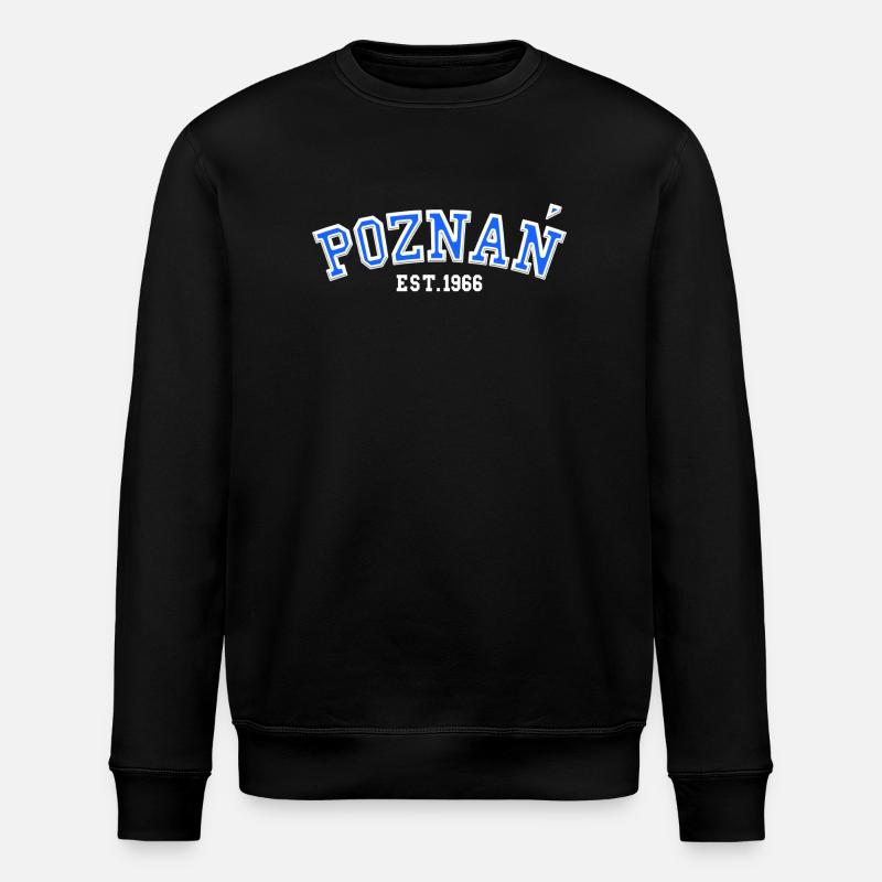 Poznań gegründet 1966 - Stanley/Stella Unisex Bio-Sweatshirt ROLLER - Schwarz