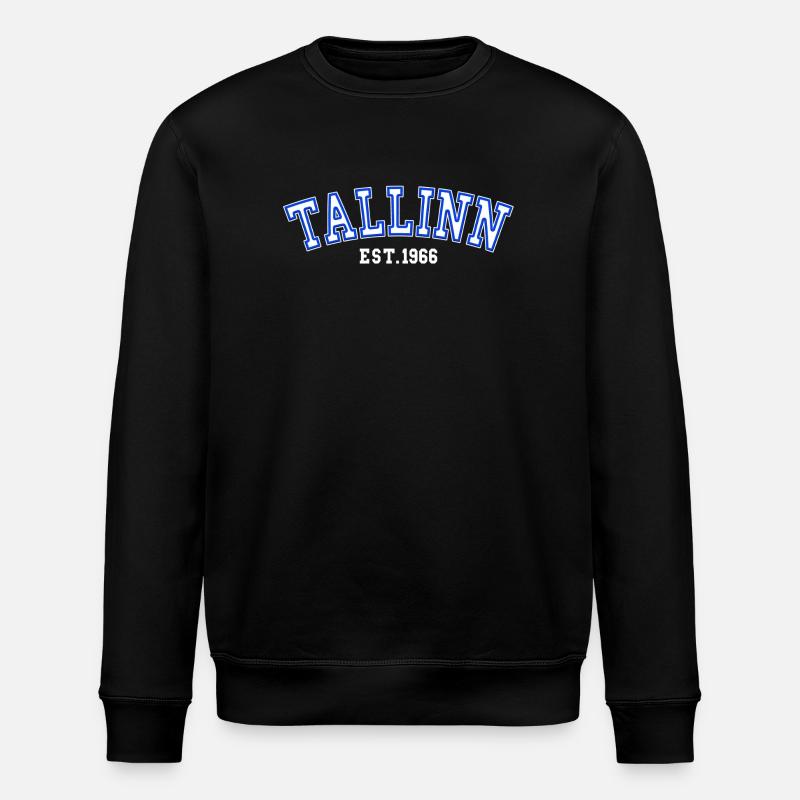 Tallinn Est. 1966 - Stanley/Stella ROLLER Unisex Organic Sweatshirt - black