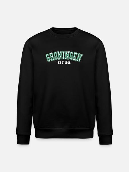 Groningen Est. 1966 - Stanley/Stella ROLLER Unisex Organic Sweatshirt - black