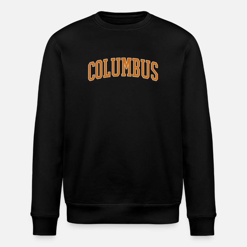 Columbus Varsity Arch - Stanley/Stella Unisex Bio-Sweatshirt ROLLER - Schwarz