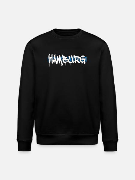 Hamburg - Stanley/Stella Unisex Bio-Sweatshirt ROLLER - Schwarz