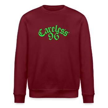Careless96 in Grün - Stanley/Stella Unisex Bio-Sweatshirt ROLLER - Burgunderrot - Vorne - Nik (191cm)
