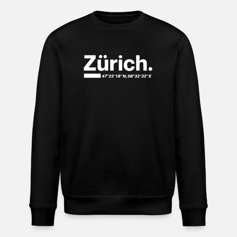 Coordonnées Zurich - Sweat bio ROLLER Stanley/Stella Unisexe - noir