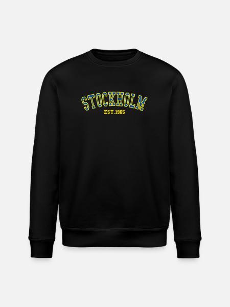 Stockholm Est.1965 - Stanley/Stella ROLLER Unisex Organic Sweatshirt - black