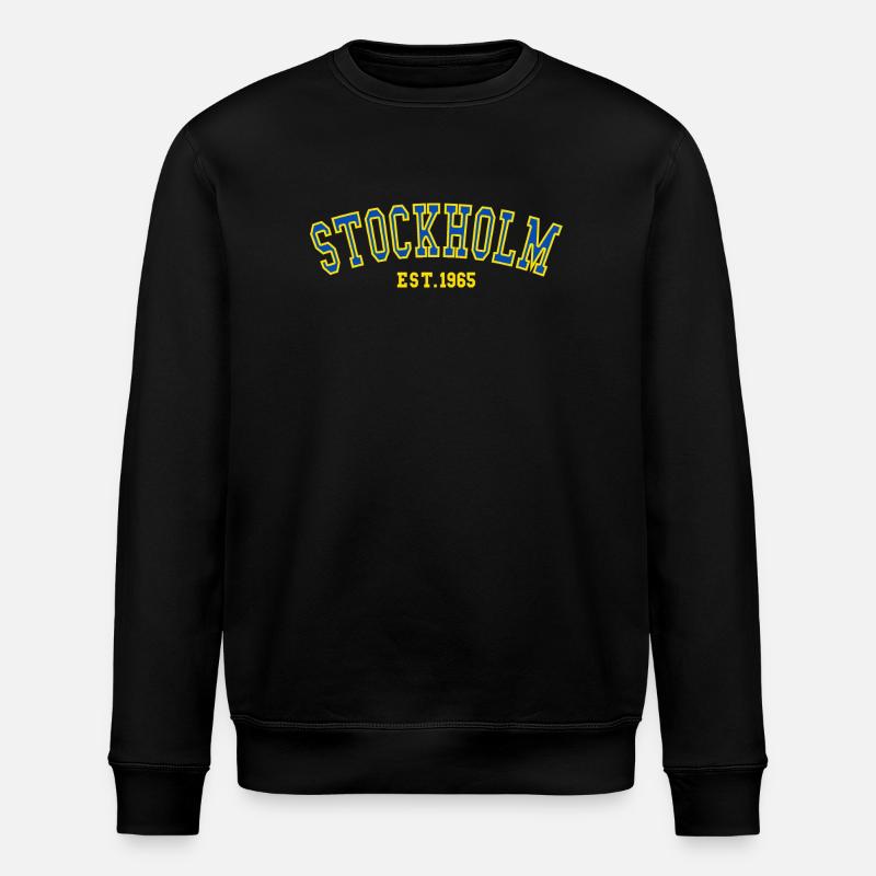 Stockholm Est.1965 - Stanley/Stella ROLLER Unisex Organic Sweatshirt - black