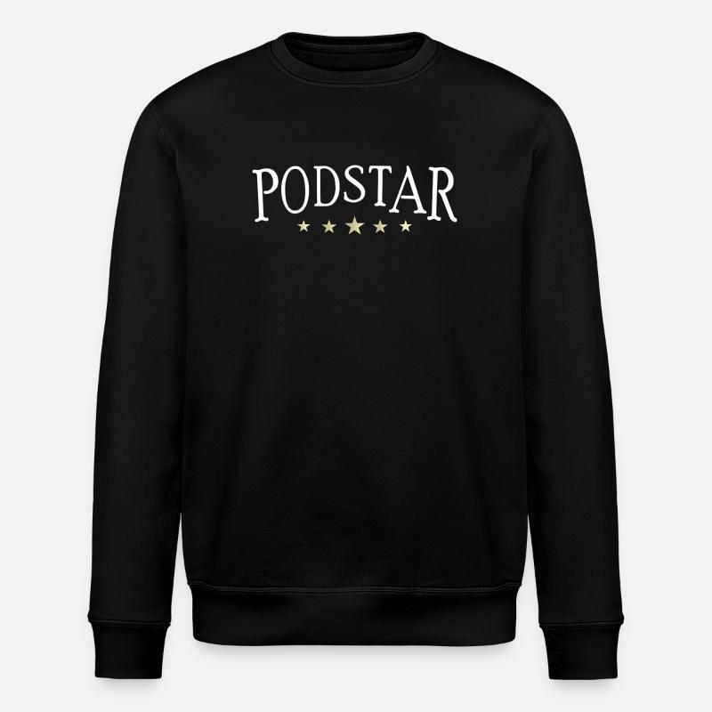 Podstar, podcasteur 5 étoiles - Sweat bio ROLLER Stanley/Stella Unisexe - noir