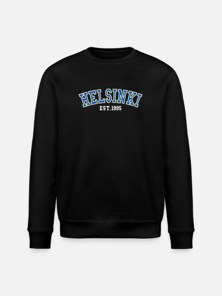Helsinki est.1995 - Sweat bio ROLLER Stanley/Stella Unisexe - noir