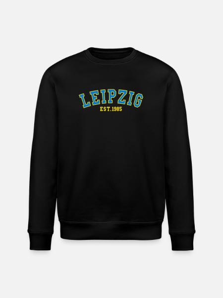 Leipzig Est. 1985 - Stanley/Stella ROLLER Unisex Organic Sweatshirt - black