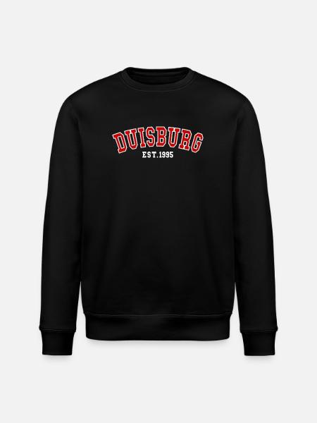 Duisburg Est. 1995 - Stanley/Stella ROLLER Unisex Organic Sweatshirt - black