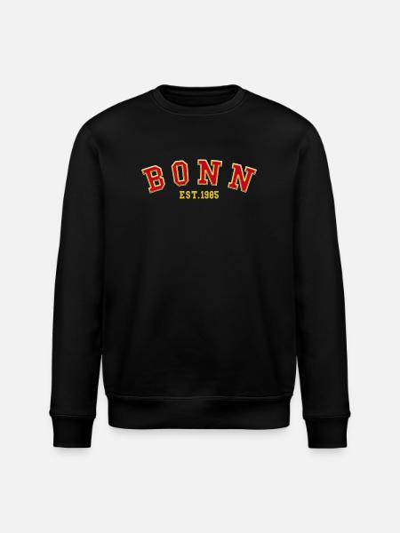 Bonn Est. 1985 - Stanley/Stella ROLLER Unisex Organic Sweatshirt - black