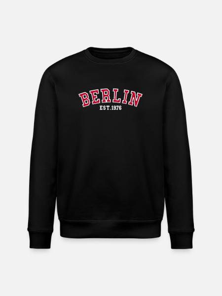 Berlin Est. 1976 - Stanley/Stella ROLLER Unisex Organic Sweatshirt - black