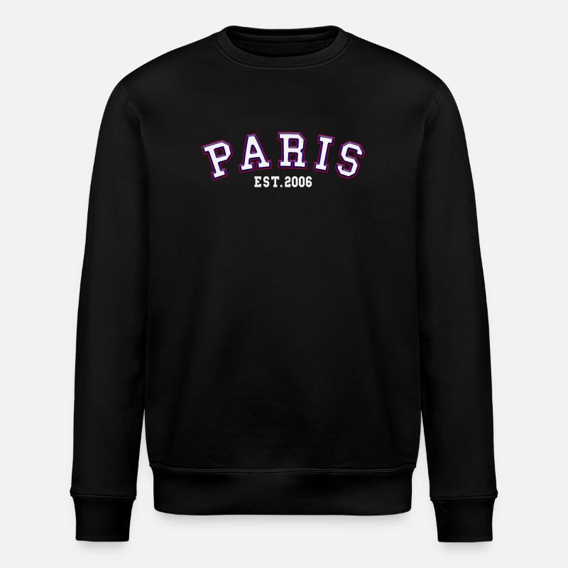 Paris Est. 2006 - Sweat bio ROLLER Stanley/Stella Unisexe - noir