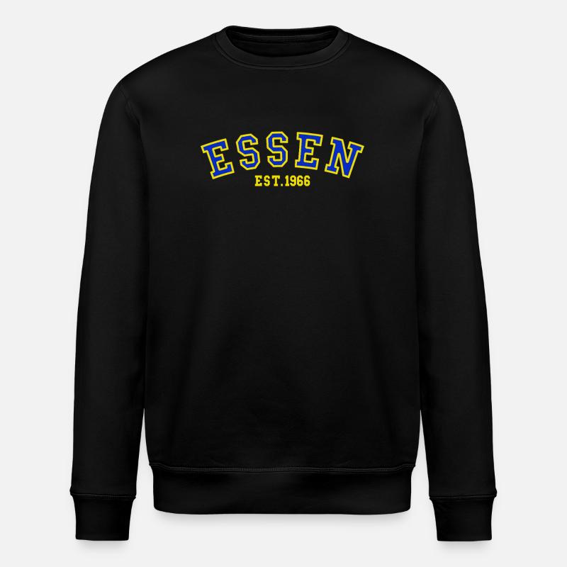 Essen gegründet 1966 - Stanley/Stella Unisex Bio-Sweatshirt ROLLER - Schwarz