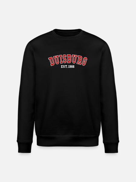 Duisburg Est. 1966 - Stanley/Stella ROLLER Unisex Organic Sweatshirt - black